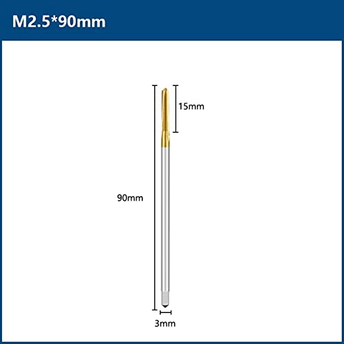 Torneira de parafuso Frill m2-m12 Torne a flauta reta 90-150 Comprimento da máquina métrica do plugue da máquina para parafuso