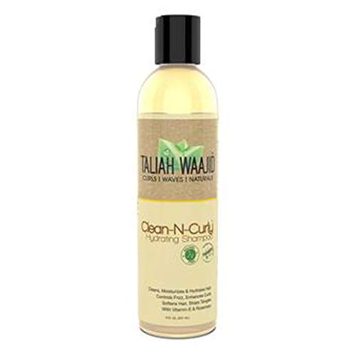 Taliah waajid cachos, ondas e naturais shampoo hidratante limpo-n-curly-Este shampoo hidratante foi projetado para limpar suavemente,