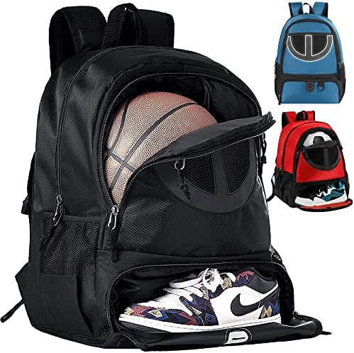 Trailkicker Mesh Mesh Backpick Backpack Backpack Backpack Sports Volleyball Bag de futebol com compartimento de bola e sapato
