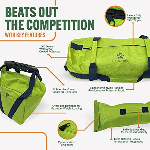 Magna Rex Sandbag Bag - sacos de areia ajustáveis ​​para treinamento com pesos | Equipamento de CrossFit para serviço pesado - 1