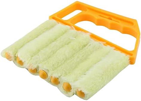 Brush de limpeza de persianas, ferramenta de limpador de pó de 7 dedos, ferramenta removível e lavável de limpador cego, limpo