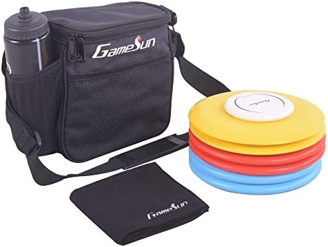 Gamesun Disc Golf Set com 6 discos e mini disco, bolsa de golfe para partida, toalha