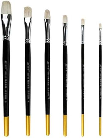 Uxzdx CuJux 6pcs Art Brush redonda pintura pontia -pintura de lã de água cor acrílicos pincel caneta para pintura suprimentos de arte