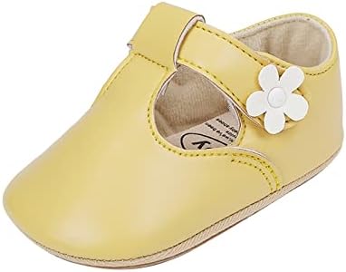 Sapatos infantis para criança menina decoração de flores de couro sapatos de princesa sapatos casuais solteira sola para bebê