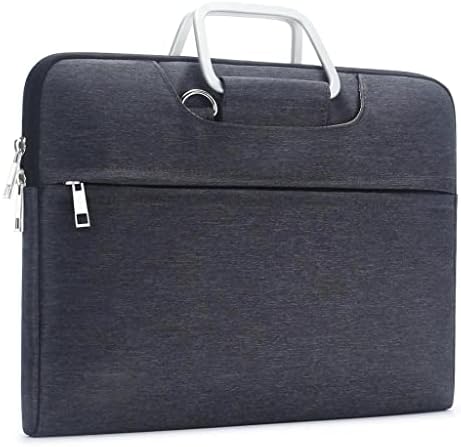 Saco de laptop resistente à água de nogueira com alça de alumínio Caixa de manga de transferência de ombro de ombro marrom cinza marrom
