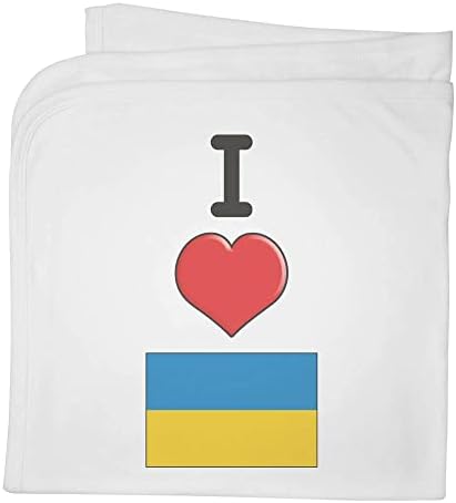 Azeeda 'eu amo Ucrânia' Culgo de bebê de algodão / xale