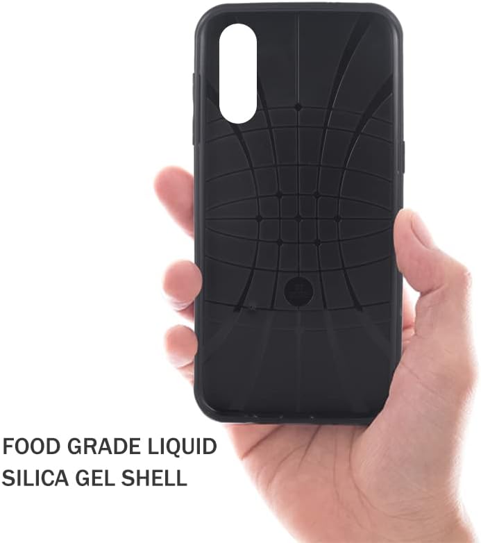 Elisorli Compatível com Samsung Galaxy A02 Case Robagem Acessórios de células magras robustos Anti-deslizamento TPU TPU TPU CORPO