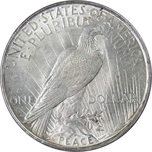 1922 D Peace Dollar AU sobre 90% de prata de prata de US $ 1 colecionável US $ 1