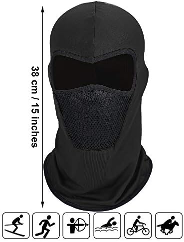 6 peças de verão Balaclava Máscara Face Máscara de Proteção ao Sol Respirável Máscara de Pescoço Longo Cobertão para Atividades