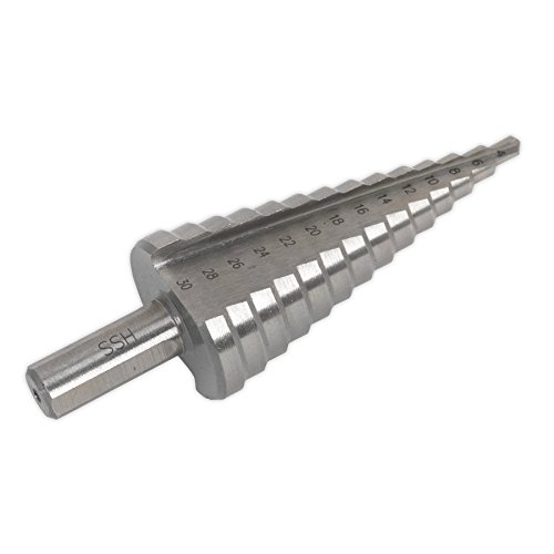 Sealey ak4722 hss m2 step drill bit 4-22mm flauta dupla