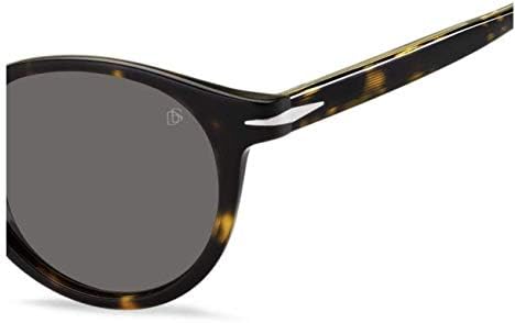 Óculos de sol David Beckham DB1036 / S 086 Dark Havana 49-23-145 mm oval / acetato / homens