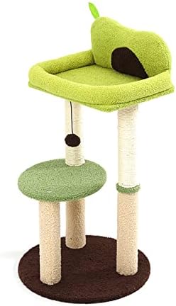 Sefax Cat Tree Cat Tower 32,7 '' para gatos internos com postes de arranhões cobertos de sisal, móveis de centro de