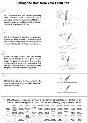 Grout caneta branca de argamassa tinta: caneta de rejunte à prova d'água, branqueador e marcador de rejunte para obter linhas