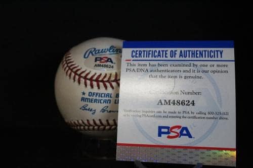 Carl Scheib assinou o Baseball Autograph Auto PSA/DNA AM48624 - bolas de beisebol autografadas