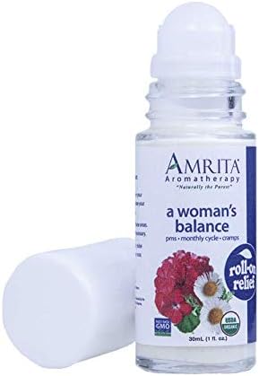 AROMATEPIA DE AMRITA ALIMENTO DE EQUILA DE A MULHER, alívio do período natural orgânico, base de loção com bergamota, Clary