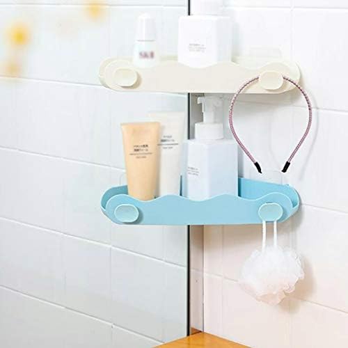 Klhhg montado na parede banheiro banheiro lavagem de mesa plástico rack de armazenamento grátis parede pendurada tripé