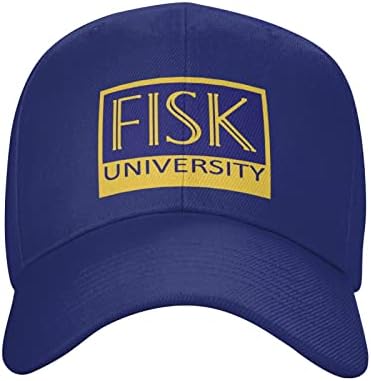 Fisk University Logo Baseball Caps Chapéus de pai tampa externa ajustável