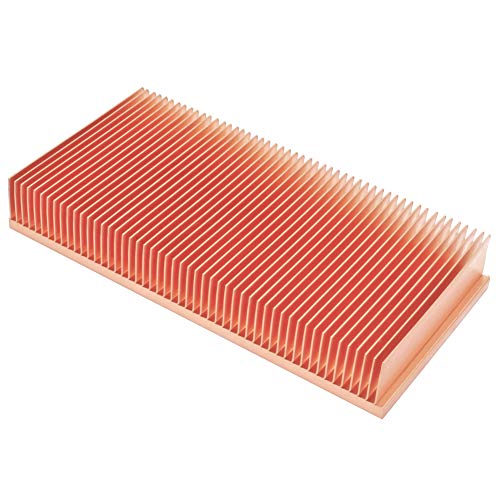 Pure Skiving Fin dissipador de calor 50mm x 50 mm x 15mm/ 1,96 x 1,96 x 0,59 polegadas para resfriamento eletrônico de led de chip