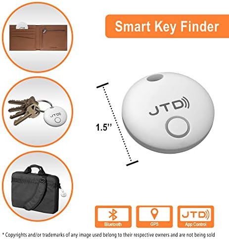 JTD Smart Wireless Wireless Bluetooth GPS Key Finder Tracker Tag W/ iOS & Android App [JTD-KFW2]