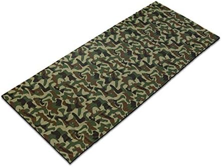 Toalha de tapete de ioga de camuflagem de Ambesonne, design de uniforme de esquadrão com padrão de camuflagem de caça ao esquema