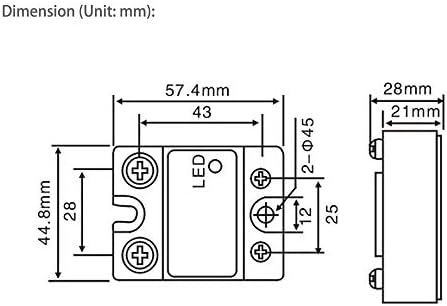 Revezamento de estado sólido ATO SSR-10DA DC para CA Relé semi-condutor de fase CA, entrada 3-32V DC, saída 24-480V AC