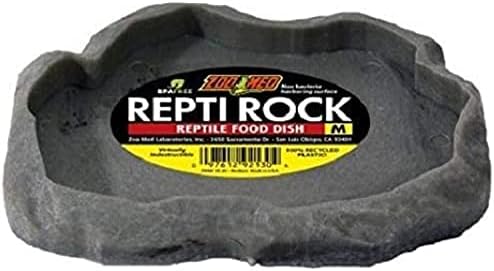 Zoo Med Repti Rock - Reptile Food Dish Medium - pacote de 2