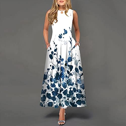 Impressão casual feminina de Trebin Big Dress Wave Owave Roul