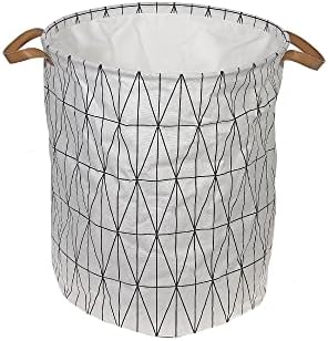 Ih Casa Decor Round Fabric Handle Divided-Hampers