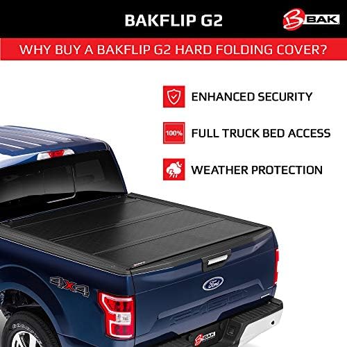 Bak Bakflip G2 Campa de caminhão dobrável Hard Tonneau | 226105 | Fits 2004 - 2013 Chevy/GMC Colorado/Canyon 6 '1 cama