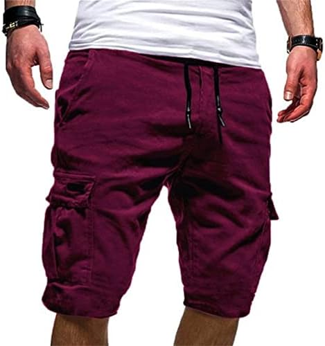 Masculino shorts de carga de cargo casual sólido esporte solto calça de moletom shorts de verão de tração respirável Rápida de caminhada seca shorts táticos