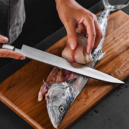 Chef japonês de 11 polegadas Sashimi 1.4116 Aço inoxidável Sashimi Wood Handle Handle Cleaver Salmon Conjunto de
