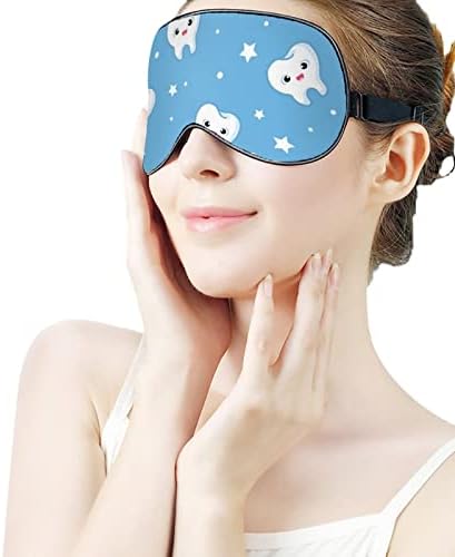 Dentista Dentista odontologia Dental máscara de máscara noturna olho para homens bloqueia a luz para viajar de viagem Strap ajustável
