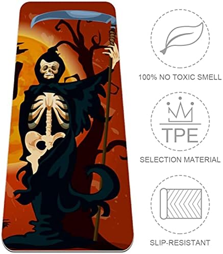 Siebzeh Halloween Holida Death Horror Poster Skull Ghost Premium Premium grossa de ioga MAT ECO AMPLEMAS DE RORBO