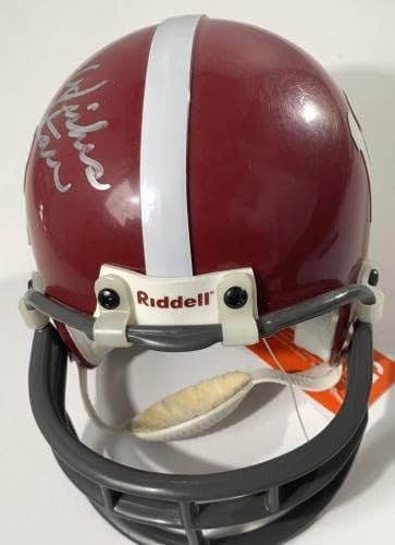 Bart Starr assinou o Mini Capacete Alabama Riddell Bama Tide PSA DNA CoA - Mini capacetes da faculdade autografados