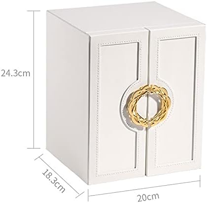 Smljlq Jewelry Box Jewelry Organizer Box Camada de grande capacidade Casos de caixa de armazenamento de gavetas
