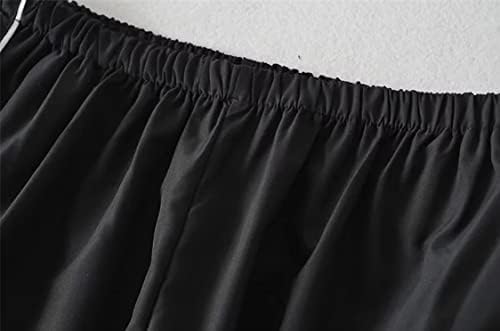 Calças de pára -quedas Soosuihoo para mulheres calças de carga folgada y2k amarra elástica pista de cintura baixa