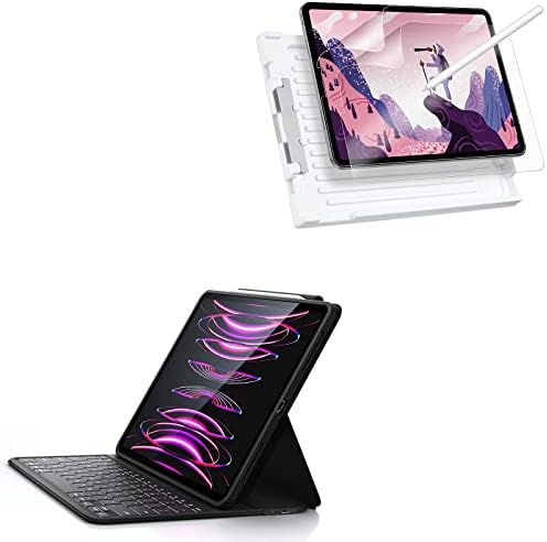 ESR ASCEND CASE TECLADO LITE PAPEL TELE SCREEN Protetor compatível com iPad Pro 12,9 polegadas, coloque lápis em papel, bandeja de aplicação fino e responsiva