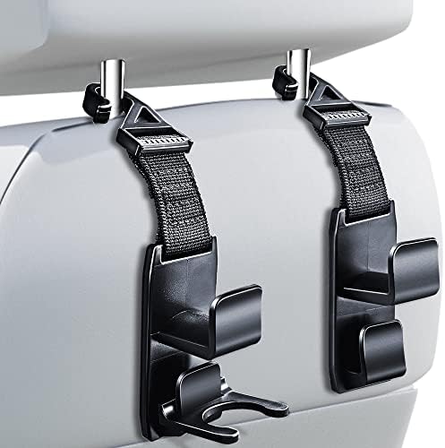 Heroway Magic Headrest Hooks para carro, porta -cabeça do apoio de cabide para o organizador do assento de carro atrás da bolsa de