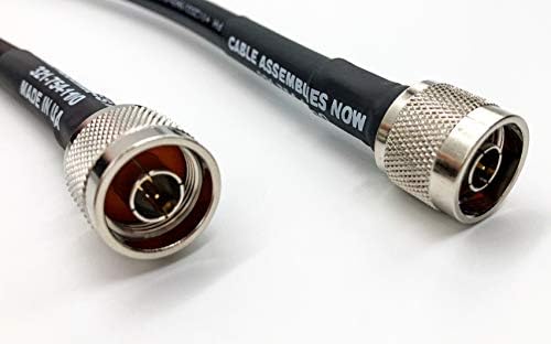 Conjuntos de cabos agora LMR400 Cabo coaxial ultraflex de 25 ft- n masculino a n masculino-vezes Microondas Cabo de baixa perda de 50