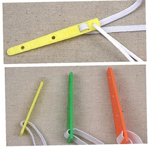 Tossper Threaders para elásticos e fitas variadas, 3 tamanhos de elástico plástico guias de argamas use elástico faixa de faixa