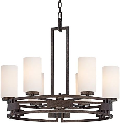 Designers Fountain del Ray Bronze Acabamento Faux Candle 28 Wide Candelier