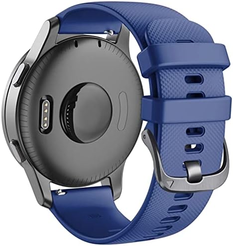 Bkuane 22mm Sport Silicone Watch Band Strap for Garmin Active/ Venu 2/ Vivoactive 4/ Forerunner 745 Pulseira de substituição