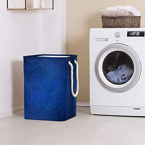 Inomer azul escuro 300d Oxford PVC Roupas à prova d'água cesto de lavanderia grande para cobertores Toys de roupas no quarto