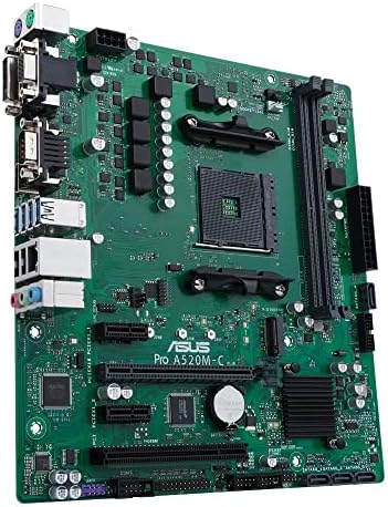 Pro A520M-C-Micro-ATX AMD A520 Business MotherBard com segurança, confiabilidade e gerenciamento aprimorada