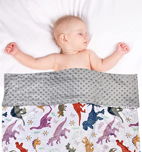 Cobertor de bebê Boyoung, cobertor quente e macio para menino ou menina, recebendo cobertor com apoio pontilhado de dupla camada para os recém -nascidos carrinhos de bebê dinossauros de cama de berço, 7894219