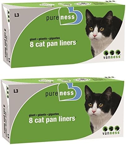 Van Ness Giant Cat Pan Liners, 8 acusações por pacote