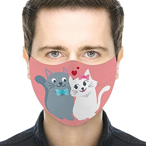 Cool reutilizável lavável e lavável máscara de arte design de arte pintura de animal romance de gato romance em casa
