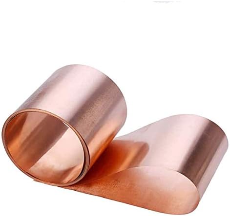 Folha de cobre Huilun Brass 99,9% Folha de folha de metal de cobre pura de cobre 0. 5x200x1000mm para artesanato aeroespacial,