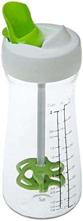 Salada Gfzylq Shaker Shaker Recipiente, vazamento sem gotejamento, sem vazamentos, aderência macia, BPA Free, Mixer de garrafa de molho de salada caseira, 500ml
