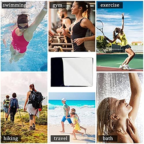 Toalhas de ginástica Blackfitness para homens e mulheres toalhas de praia 2-Pack Print Fast Secy Microfiber Sport